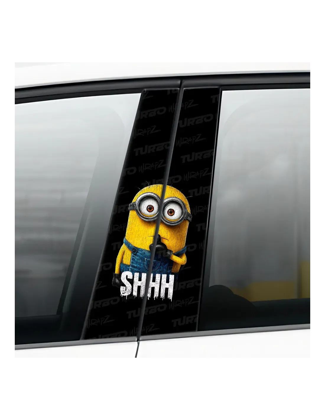 Minion Shhh - Car pillar sticker