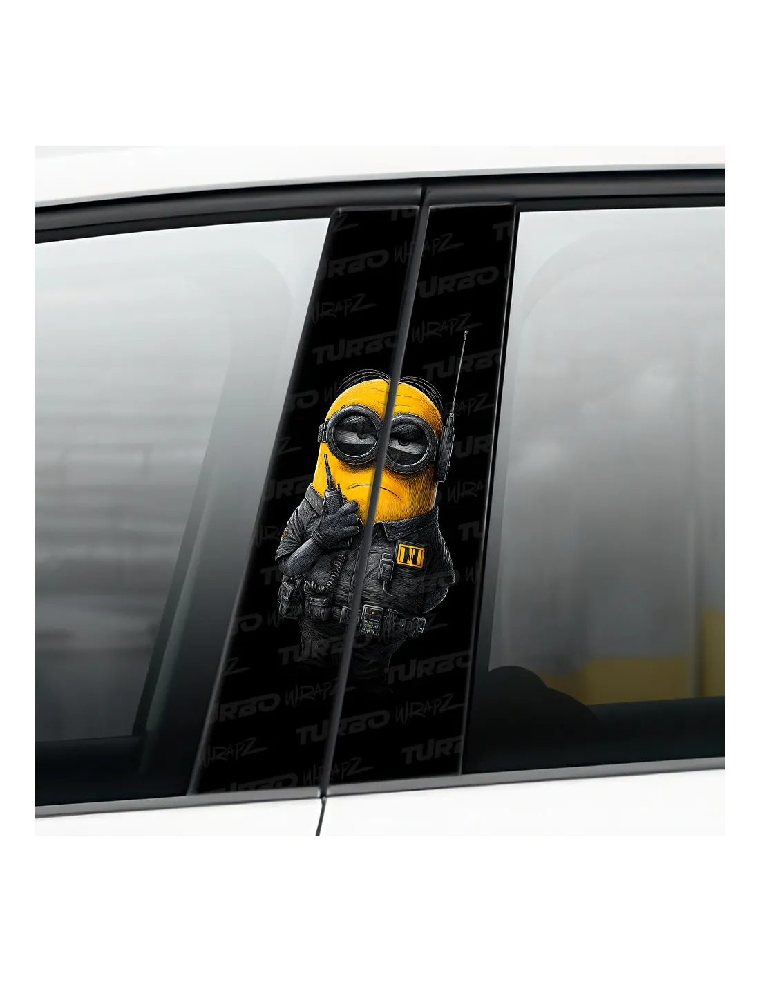 Minion Bodyguard - Car pillar sticker