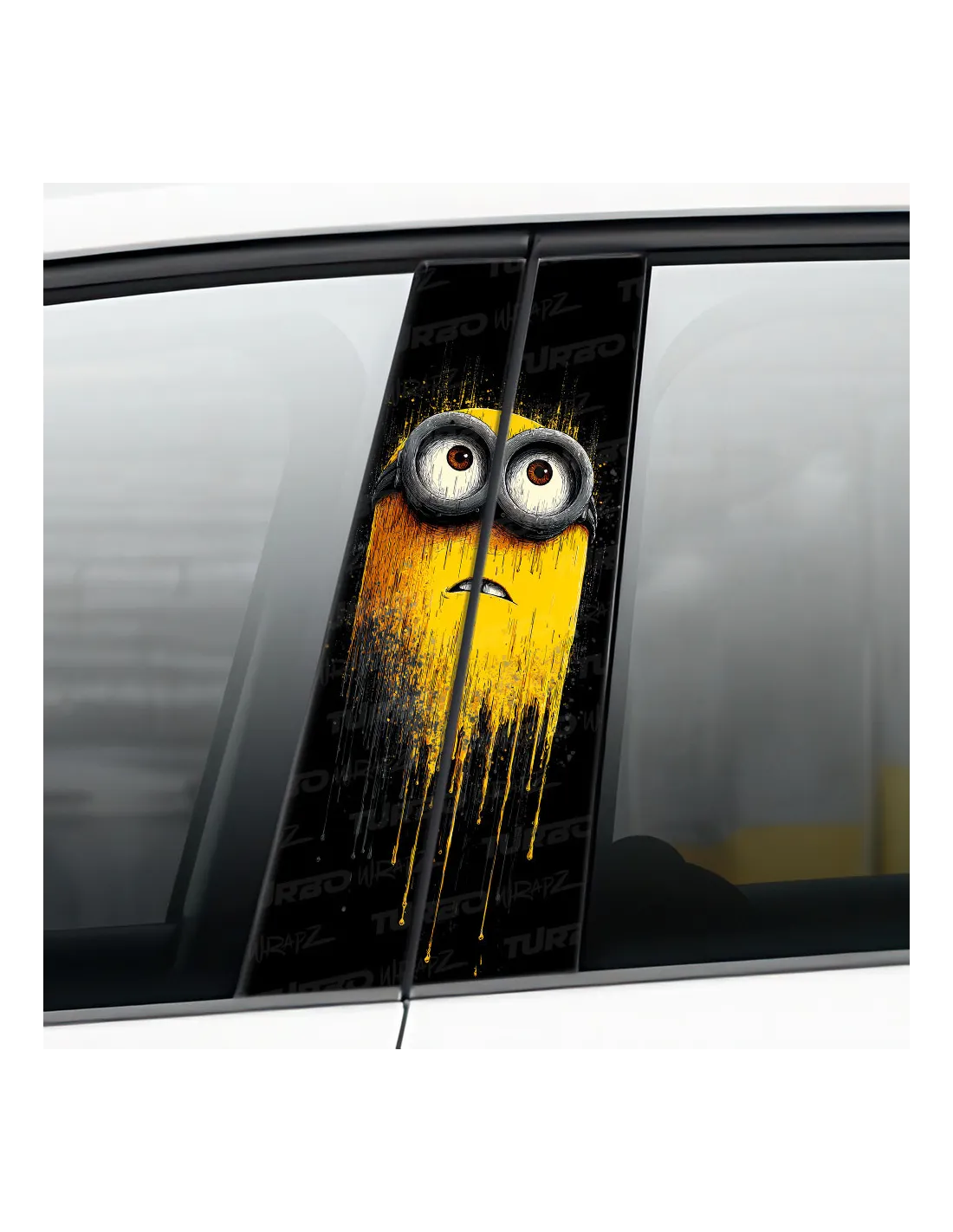 Minion Splash - Car pillar sticker