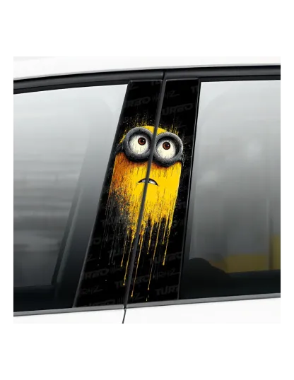 Minion Splash - Car pillar sticker