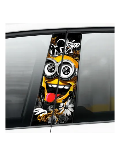 Minion Hypno Art - Car pillar sticker