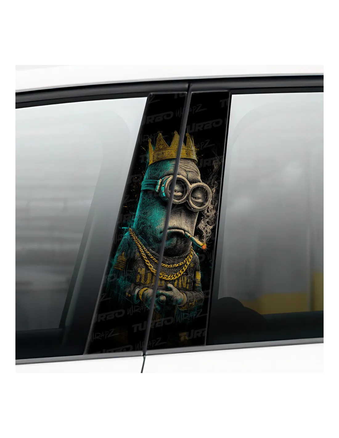 Minion - King of Gangsters - Car pillar Sticker