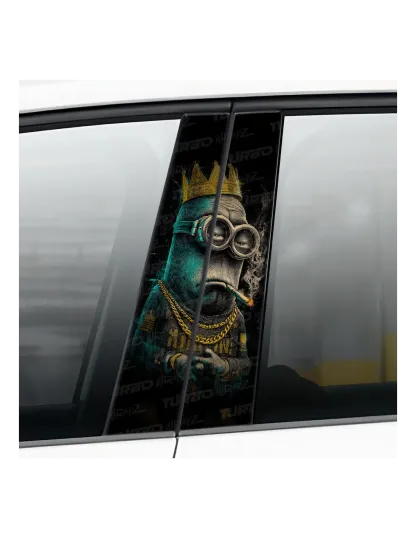 Minion - King of Gangsters - Car pillar Sticker