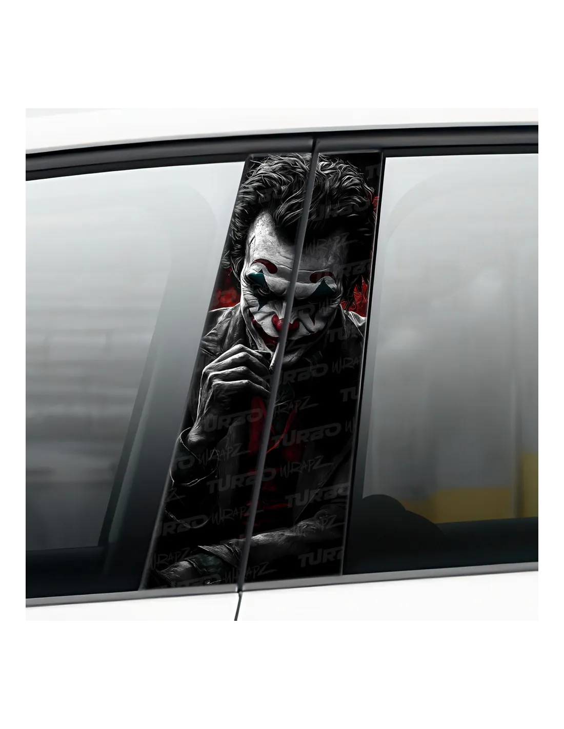 Joker with Cigar - Car pillar sticker