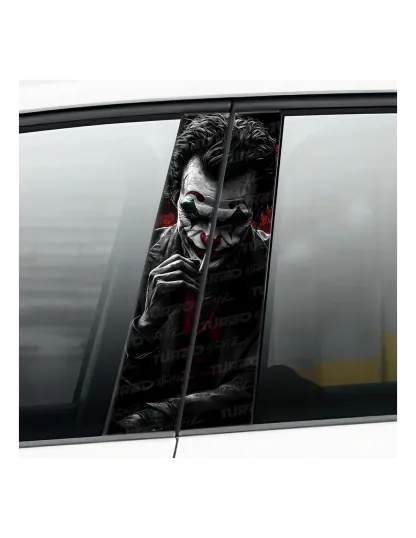 Joker with Cigar - Car pillar sticker