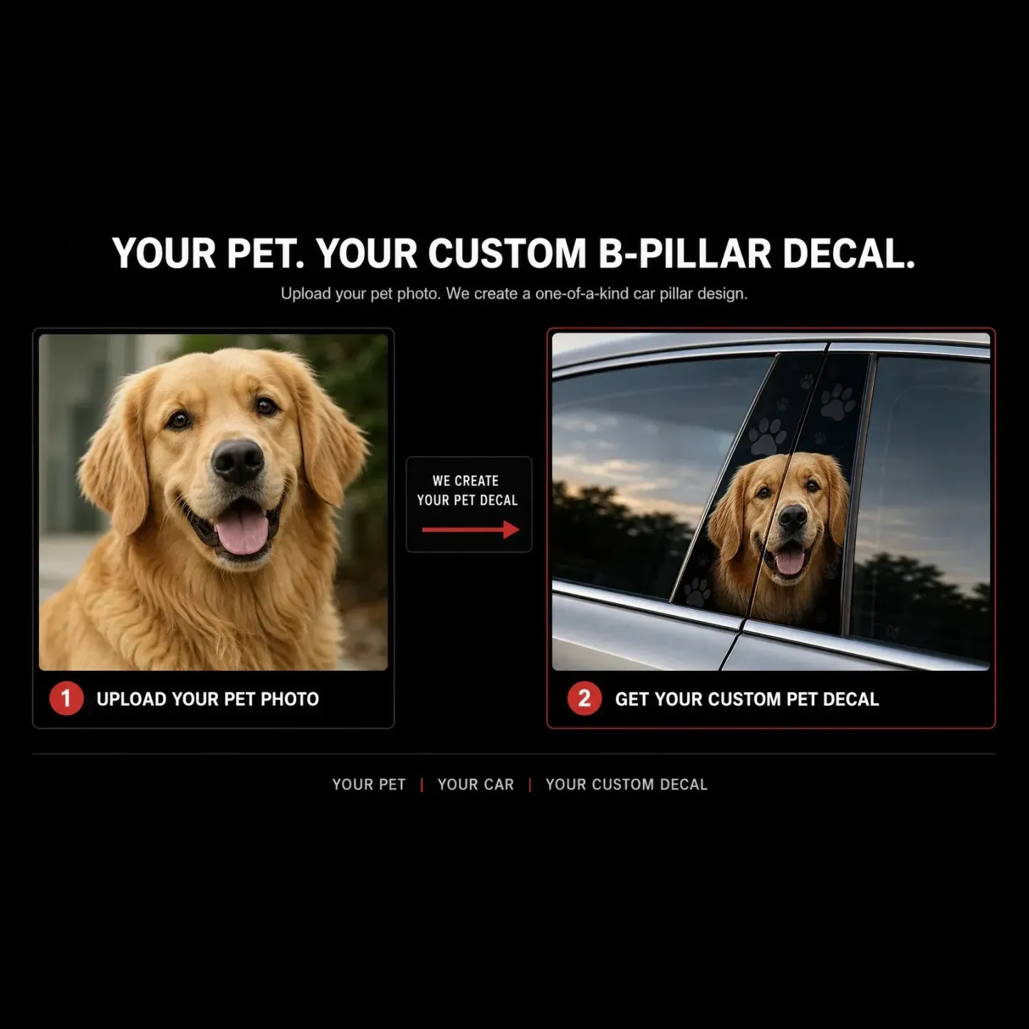 Custom Design Car Pillar Wrap