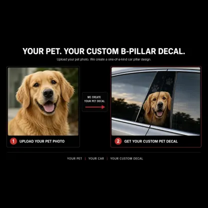 Custom Design Car Pillar Wrap