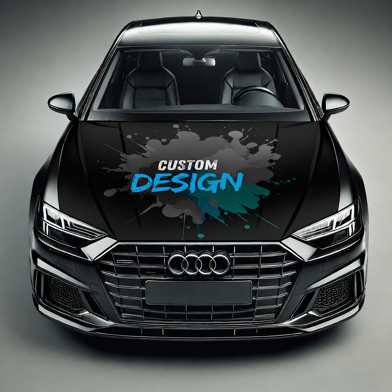 Premium Car Hood Wrap Universal Fit Custom Design