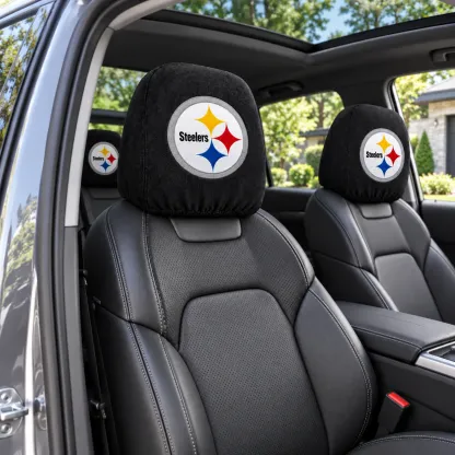 Pittsburgh Steelers Football Car Headrest Covers - view 3