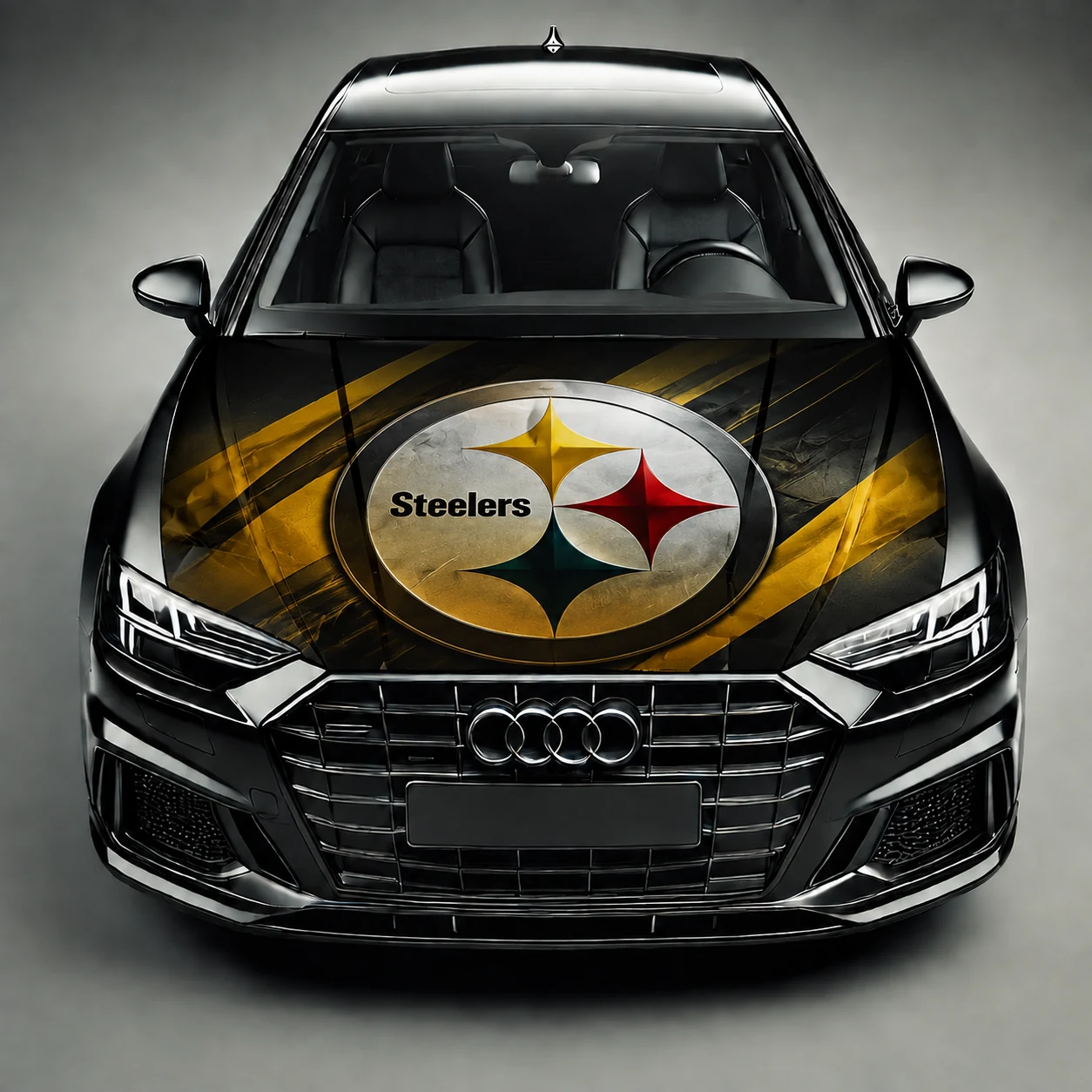 Pittsburgh Steelers Premium Car Hood Wrap - Universal Fit