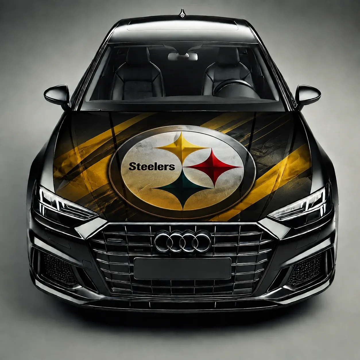 Pittsburgh Steelers Premium Car Hood Wrap - Universal Fit