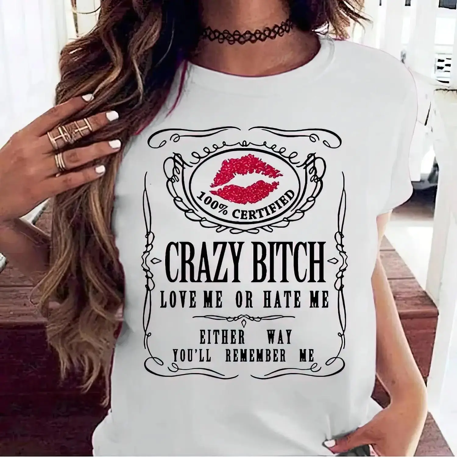 Women's Bold Statement Graphic Tee – Casual Cotton Short-Sleeve Attitude T-Shirt