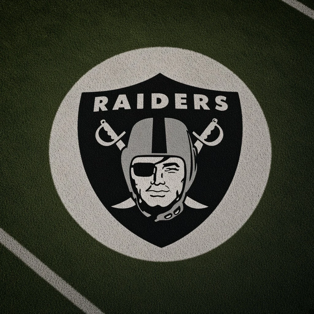 Raiders Football Car Door Projector Light grass scene