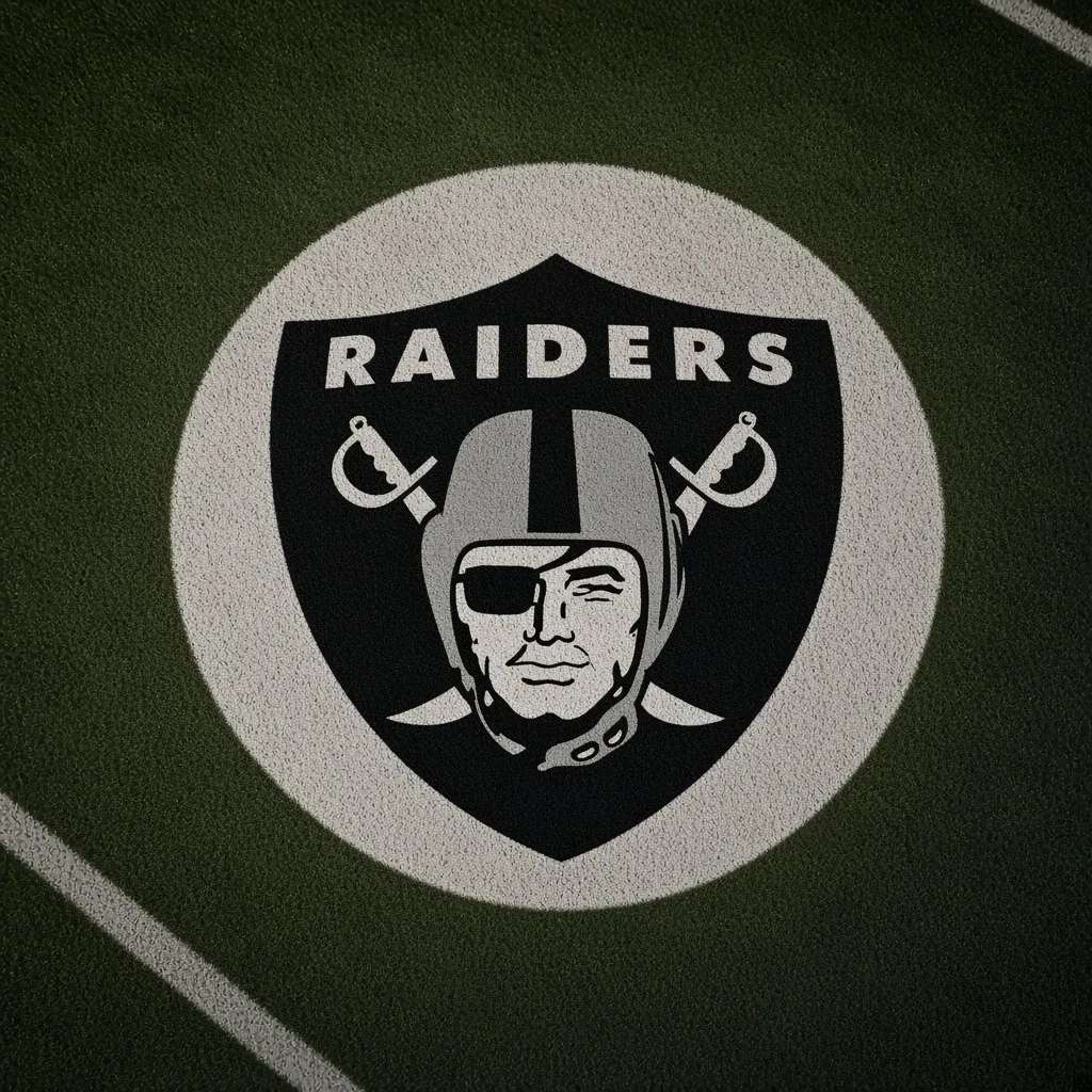 Raiders Football Car Door Projector Light grass scene