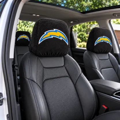 Los Angeles Chargers Football Car Headrest Covers - view 3