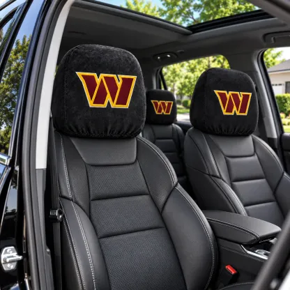 Washington Commanders Football Car Headrest Covers - view 3