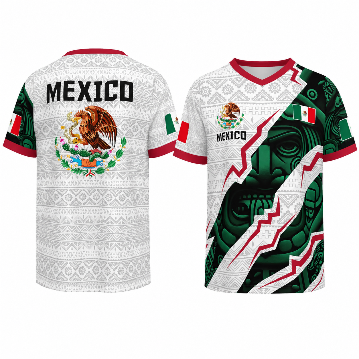 2026 Mexico Aztec Heritage Edition Soccer Jersey - Premium V-Neck Fan Gear