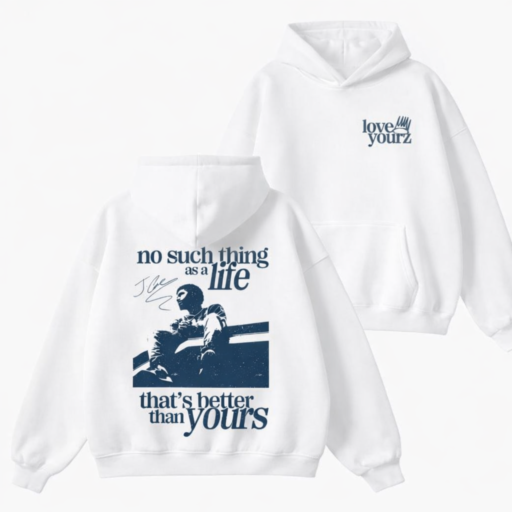 "Love Yourz" Tribute Hoodie - J. Cole Lyric Graphic Sweatshirt (Front & Back Print)