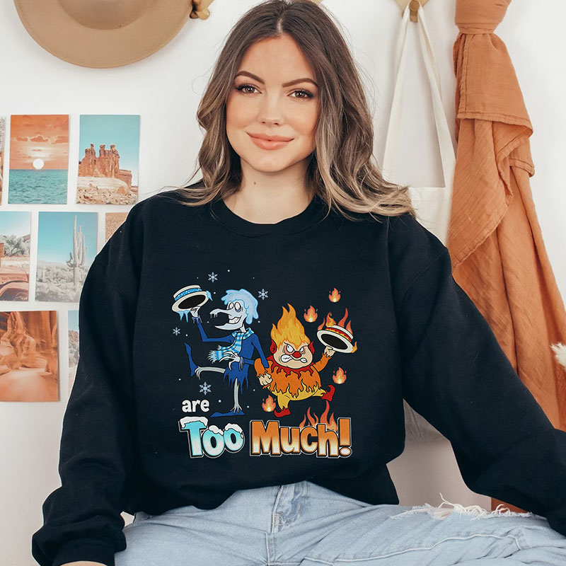 Miser Brothers Are TOO MUCH Christmas Graphic Sweatshirt