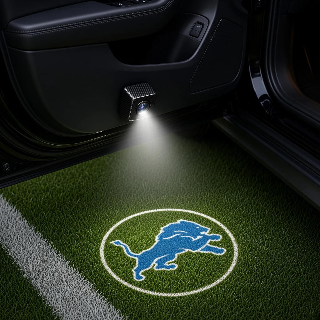 Detroit Lions Football Car Door Projector Light