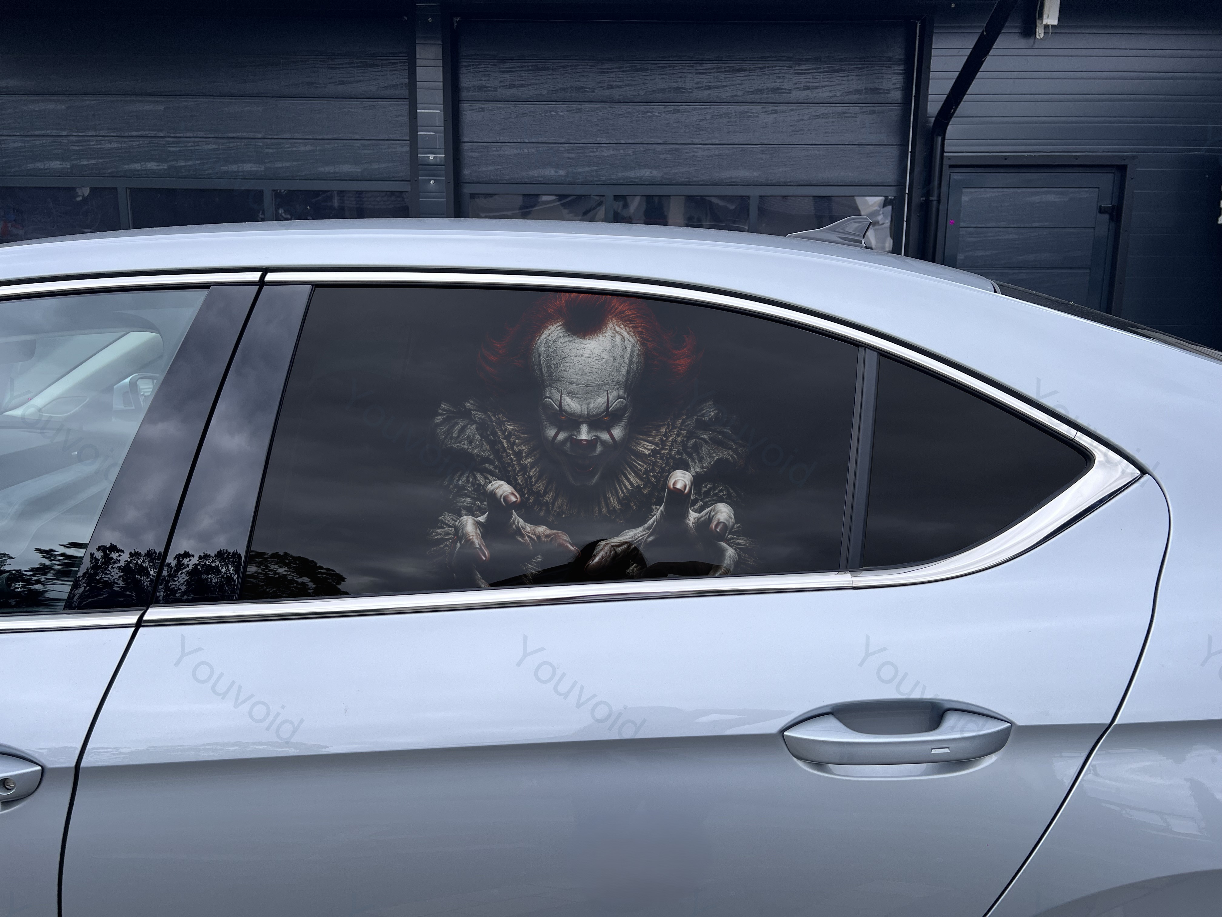 Car Window Decal One Way Vision Universal Fit Pennywise
