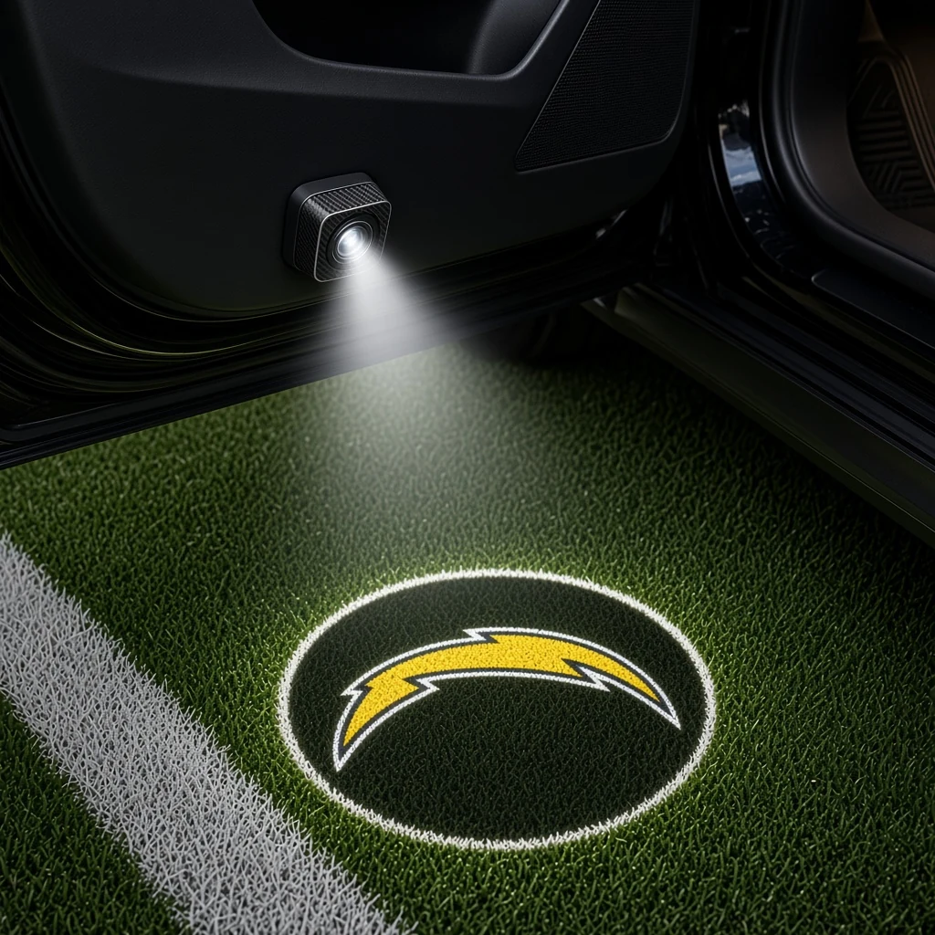 Los Angeles Chargers Football Car Door Projector Light