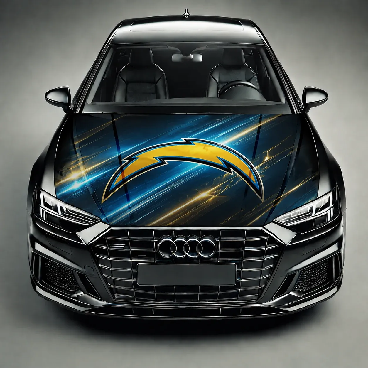 Los Angeles Chargers Premium Car Hood Wrap - Universal Fit