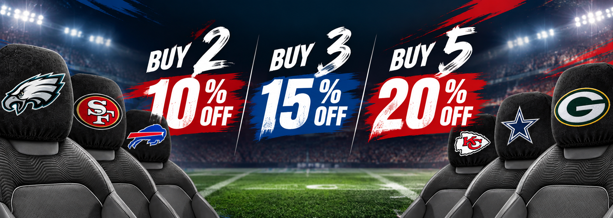 Football Headrest Cover