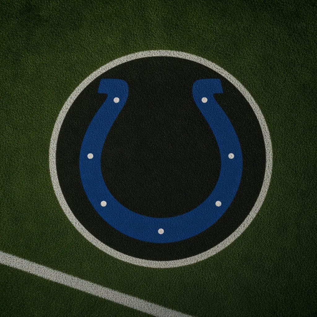 Indianapolis Colts Football Car Door Projector Light grass scene