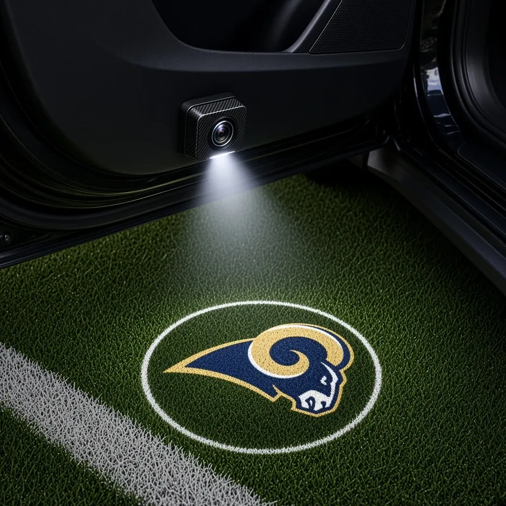 Los Angeles Rams Football Car Door Projector Light