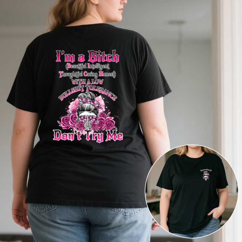 Generational Identity Hoodie - Millennials/Baby Boomer/Gen X "I'm a Bitch" Rebel Graphic Sweatshirt