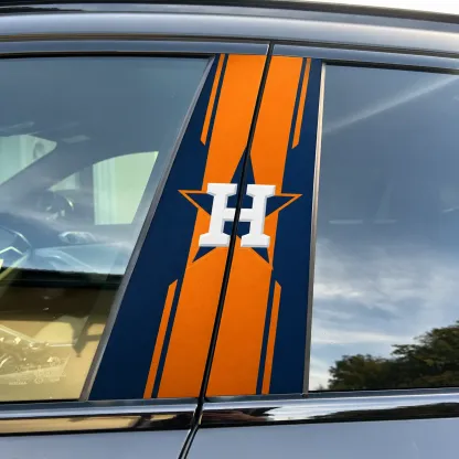 Houston Astros Car Pillar Wrap - Universal Fit