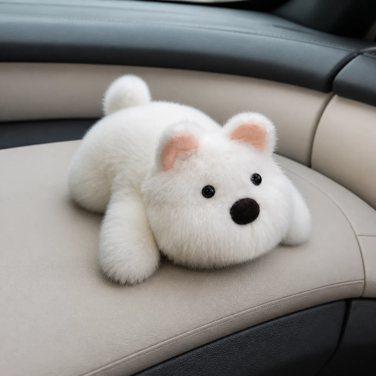 Magnetic Car Plush Westie