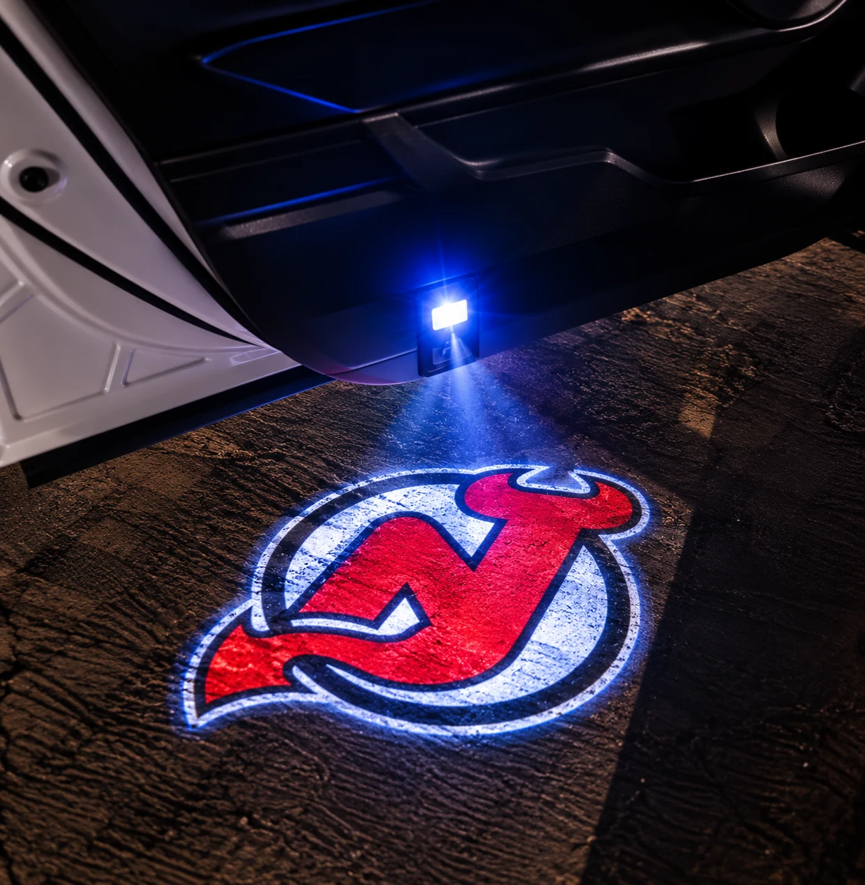 New Jersey Devils Hockey Car Door Projector Light