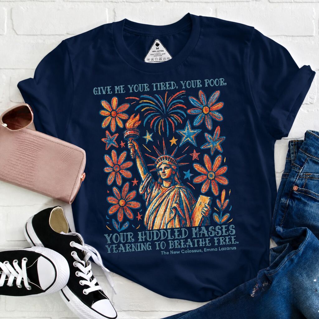 July 4th Statue of Liberty Quote Graphic Tee