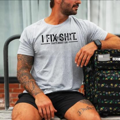 "I Fix Sh*t" Heavyweight Hoodie - The Ultimate Handyman & Mechanic Workwear