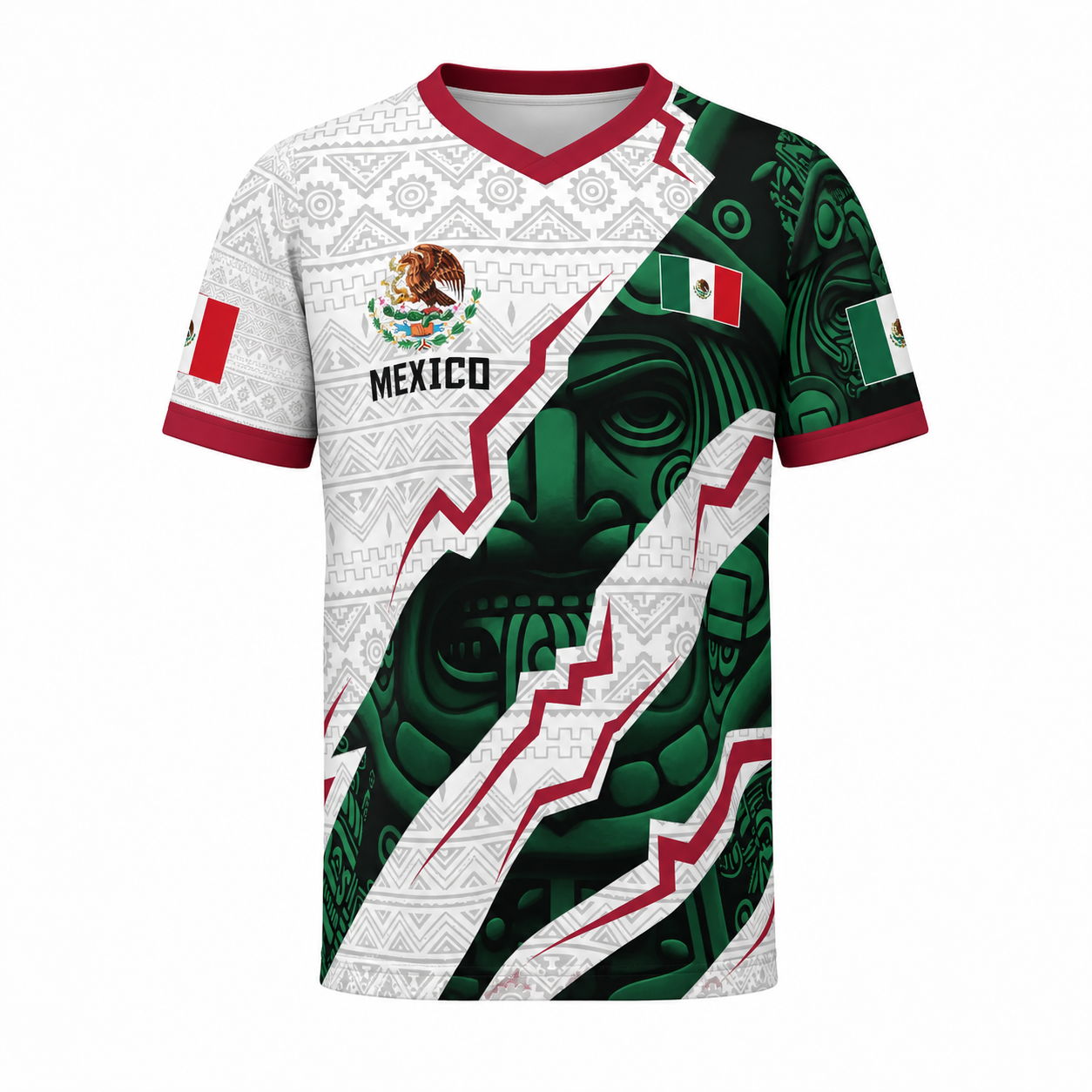 2026 Mexico Aztec Heritage Edition Soccer Jersey - Premium V-Neck Fan Gear