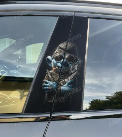 Smurf Gangster 3 - Car pillar sticker
