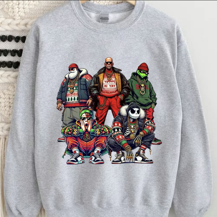 Christmas Movie Character Sweatshirt(Customized Title)