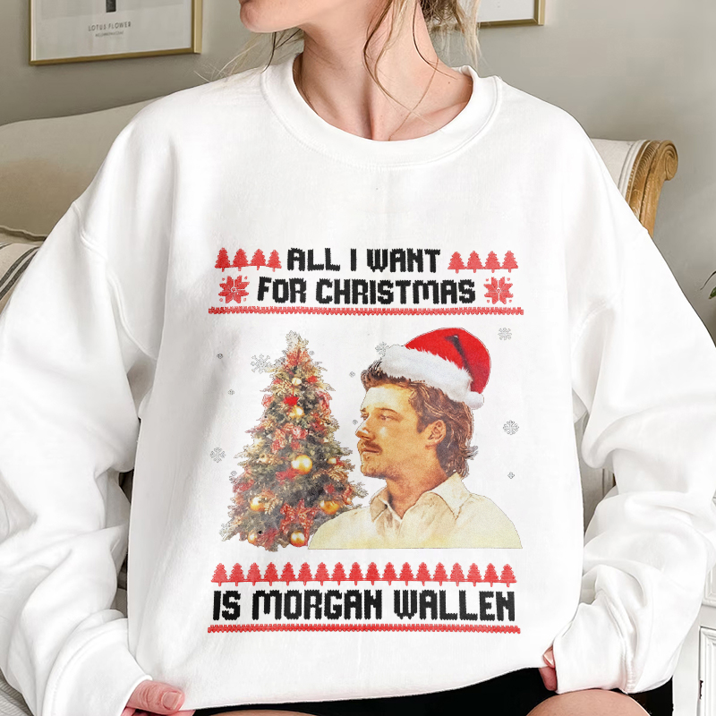 All I want for Christmas, Christmas music lover gift, Christmas shirt, music sweatshirt, T-Shirt & Hoodie for BFF, Trending Music Lover Gift