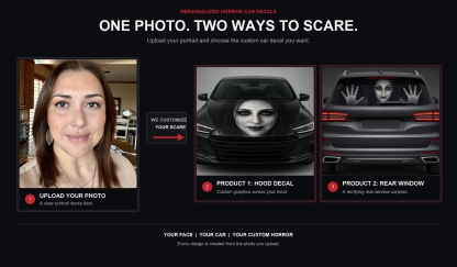 Premium Car Hood Wrap Universal Fit Custom Design