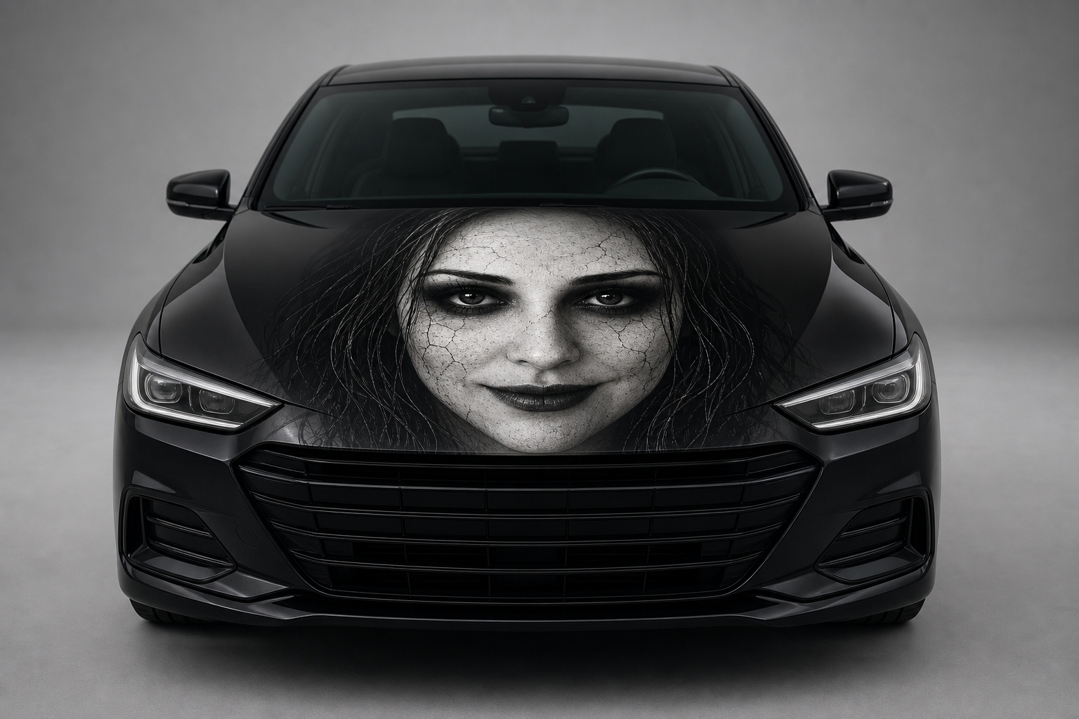 Premium Car Hood Wrap Universal Fit Custom Design