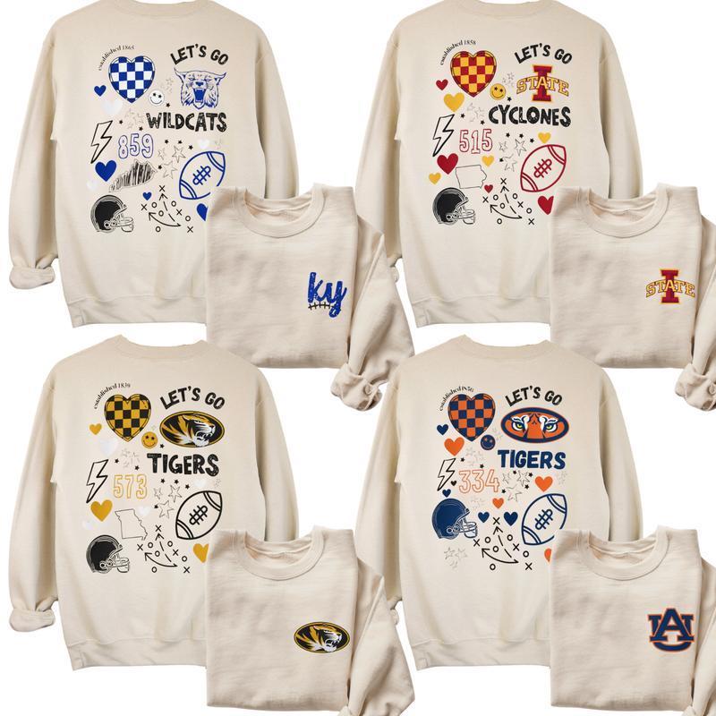 Game Day Vintage Football Retro Sweatshirt