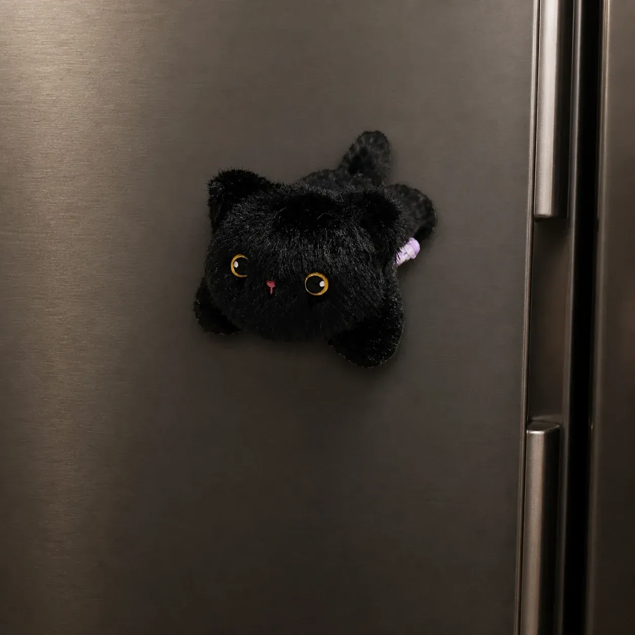 Magnetic Car Plush Black Cat