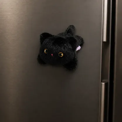 Magnetic Car Plush Black Cat