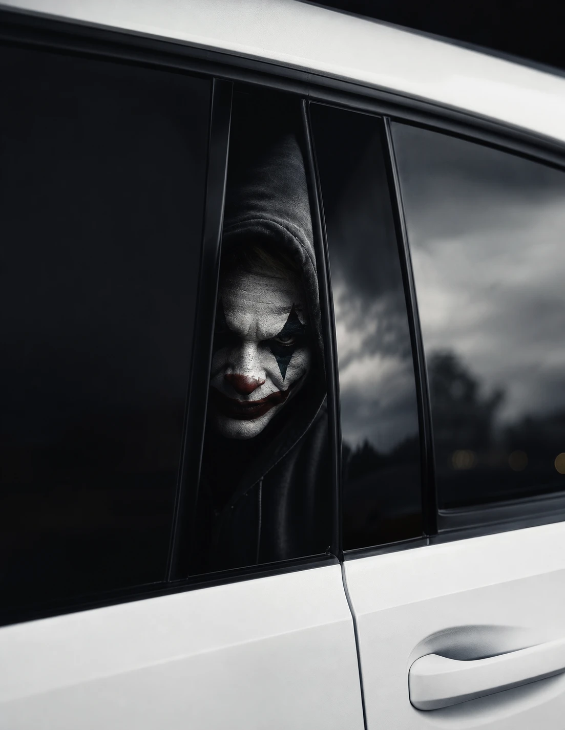 Joker in a sweatshirt - Car pillar sticker