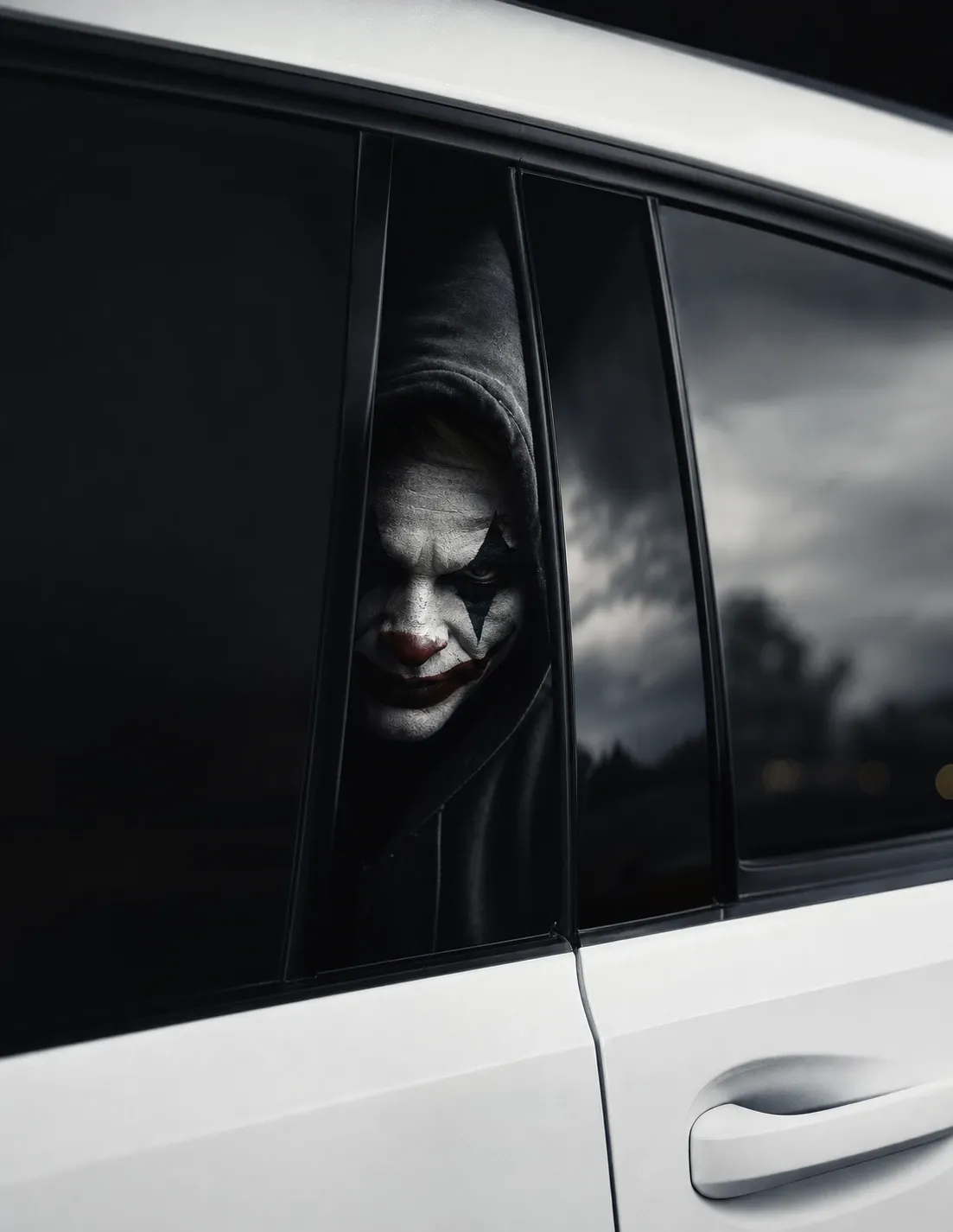Joker in a sweatshirt - Car pillar sticker
