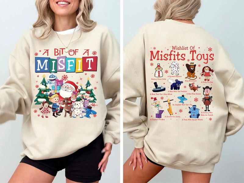 Misfit Toys Christmas Graphic Tee & Sweatshirt (Rudolph the Red-Nosed Reindeer)