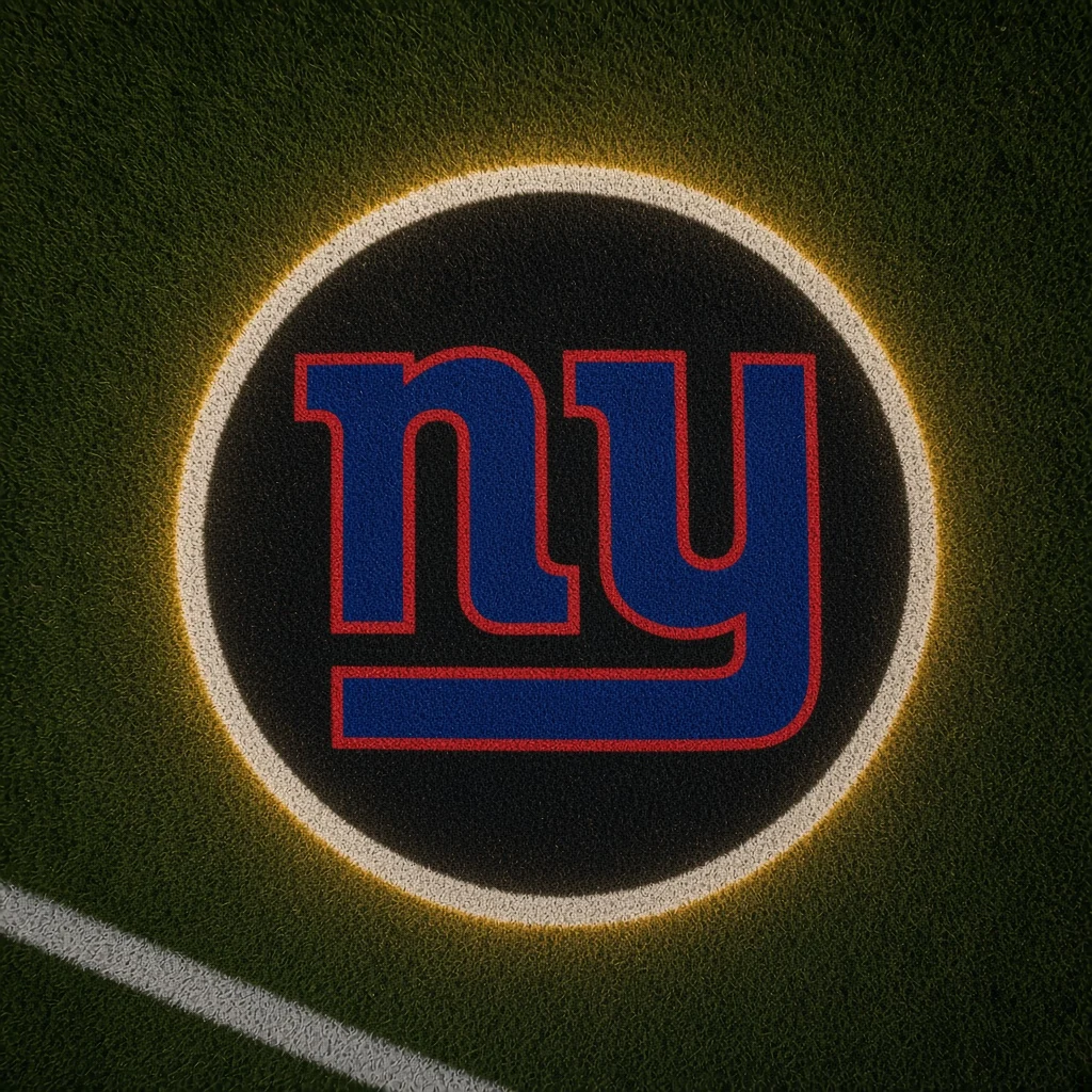 New York Giants Football Car Door Projector Light grass scene