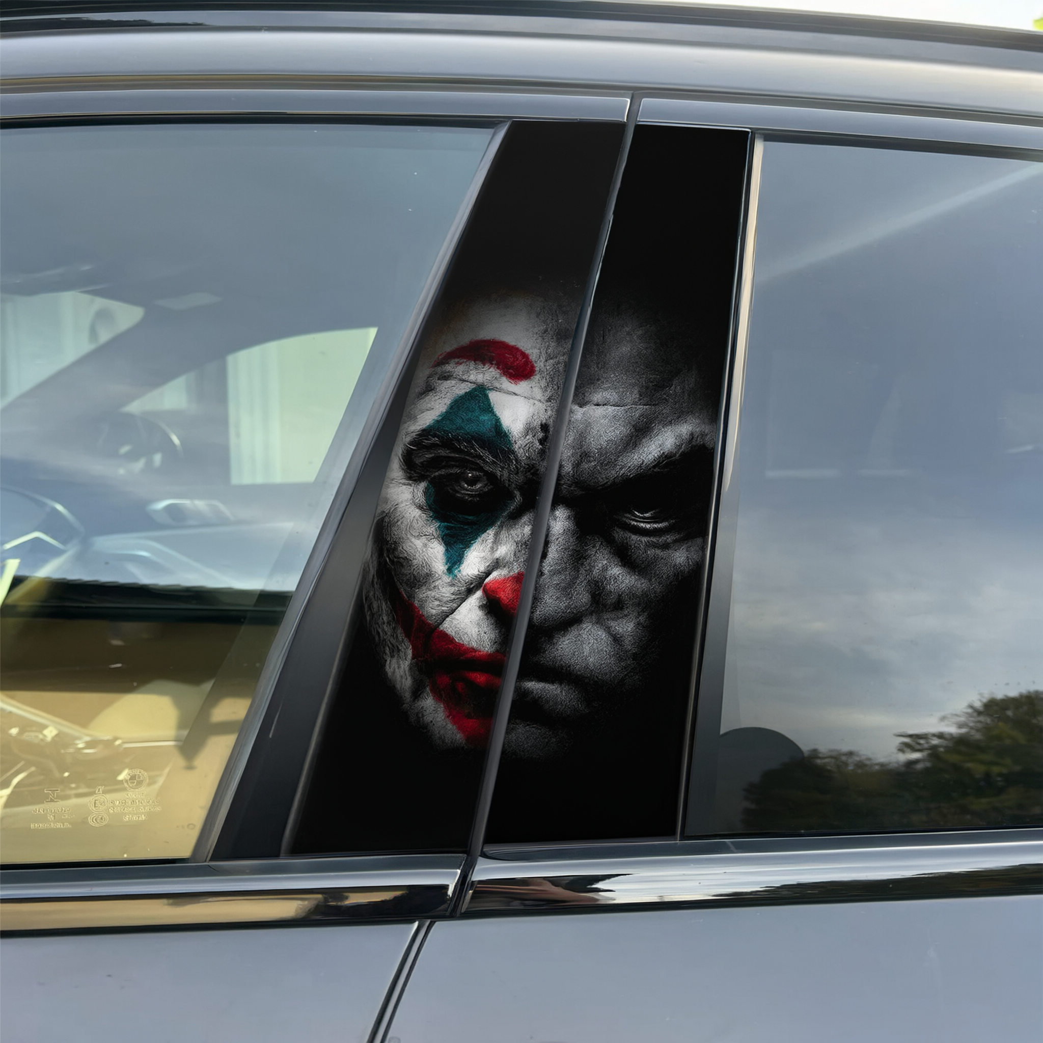 Joker vs Batman - Car pillar sticker